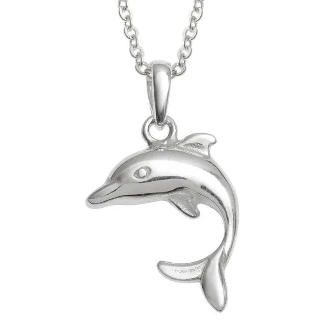 Pretty Dainty Dolphin Necklace
