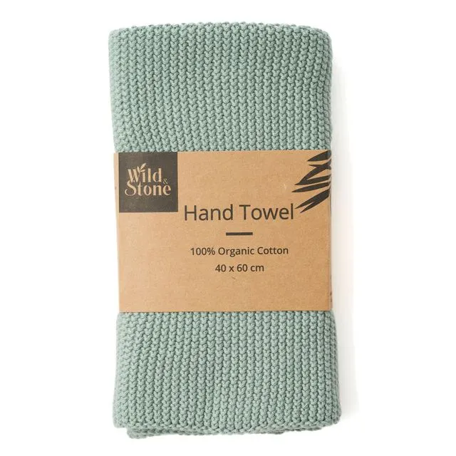 Hand Towels - 100% Organic Cotton (Moss-Green)