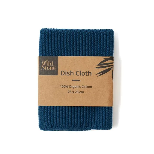 Dish Cloths - 100% Organic Cotton (Ocean)