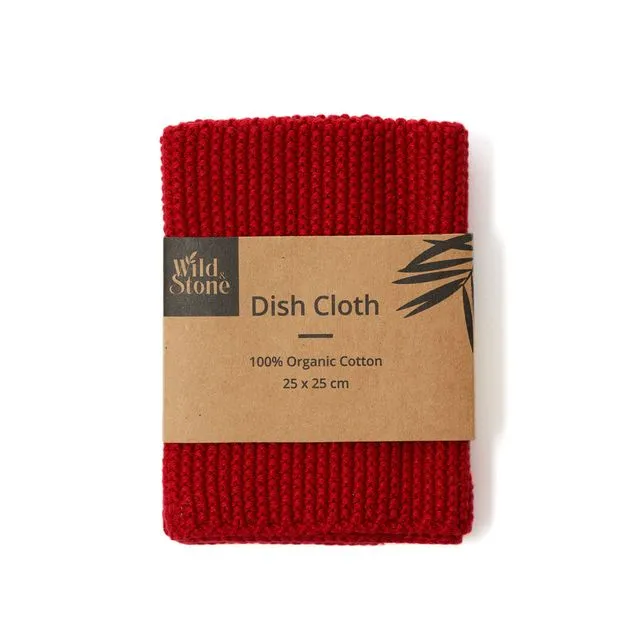 Dish Cloths - 100% Organic Cotton (Berry)