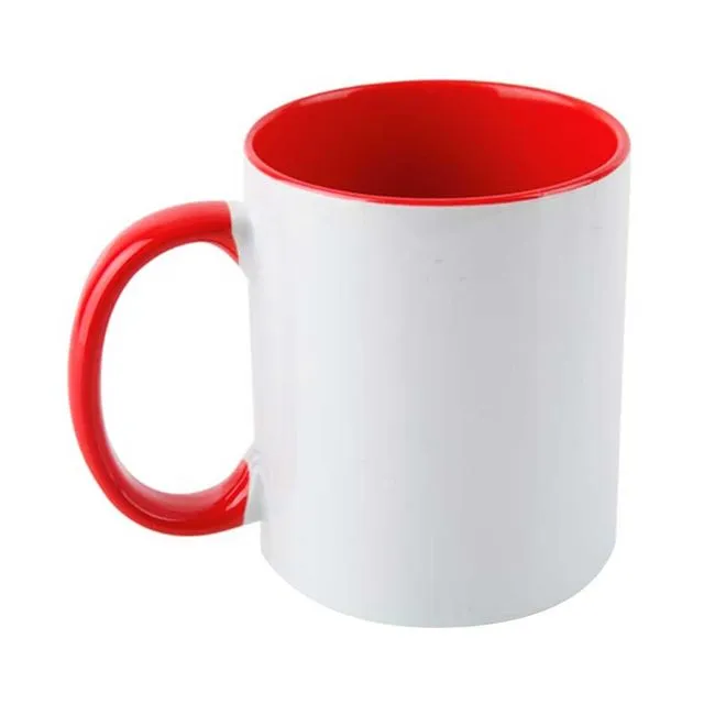 11oz Red Inner & Handle Mug