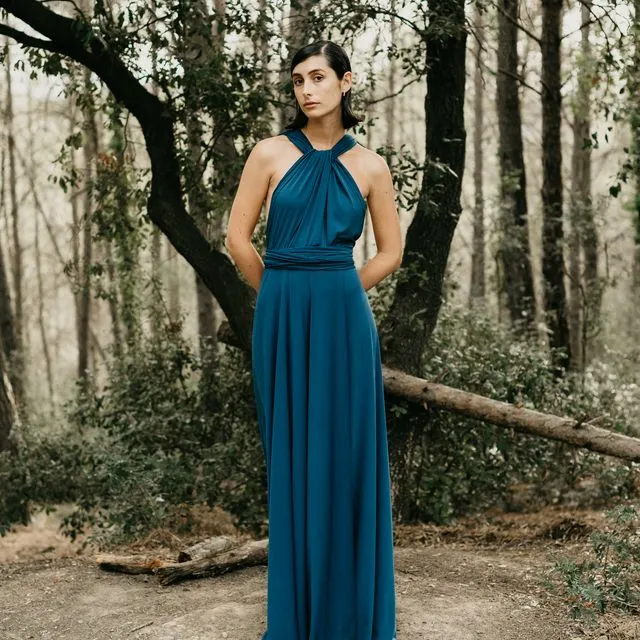 Maxi Dress Blue - Unique Size