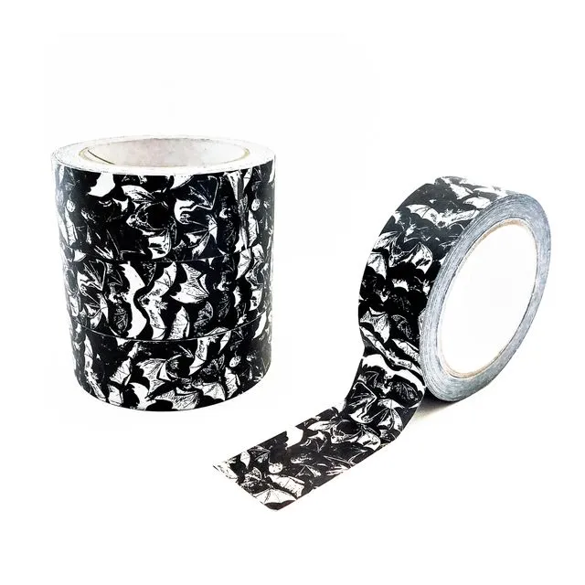 Chiroptera Bat Print Recyclable Eco Paper Sticky Tape