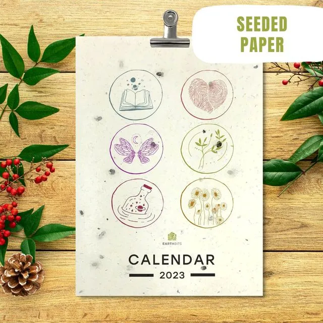 Handmade Eco Friendly Calendars for 2023, Counting Days Design