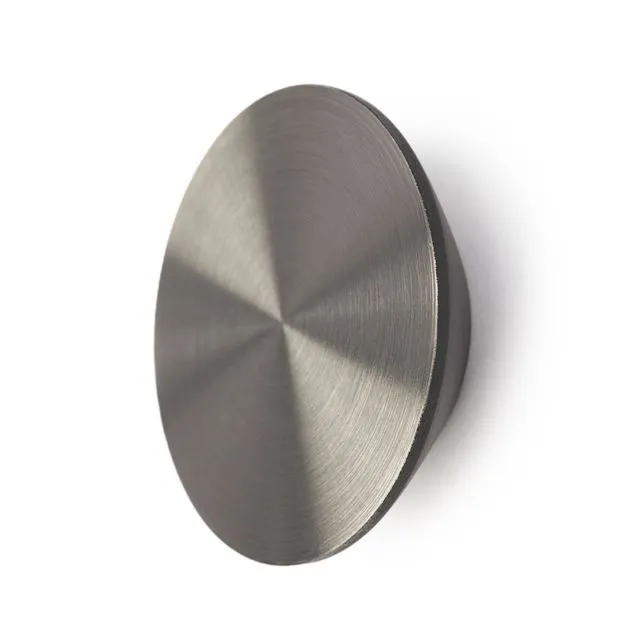 Brushed stainless steel wall hook