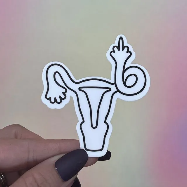 F Uterus Sticker