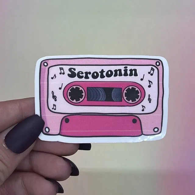 Serotonin Cassette Sticker