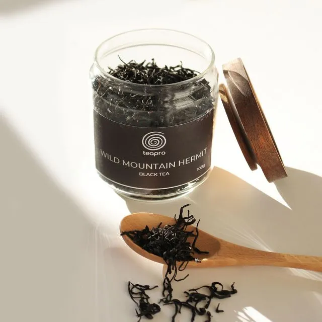 WILD MOUNTAIN HERMIT BLACK TEA | in glass jar