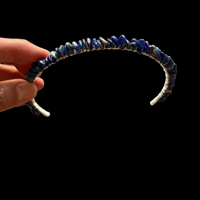 Lapis Lazuli Chip Headband