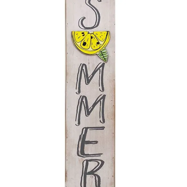 Summer Word Printing Porch Wooden Sign
