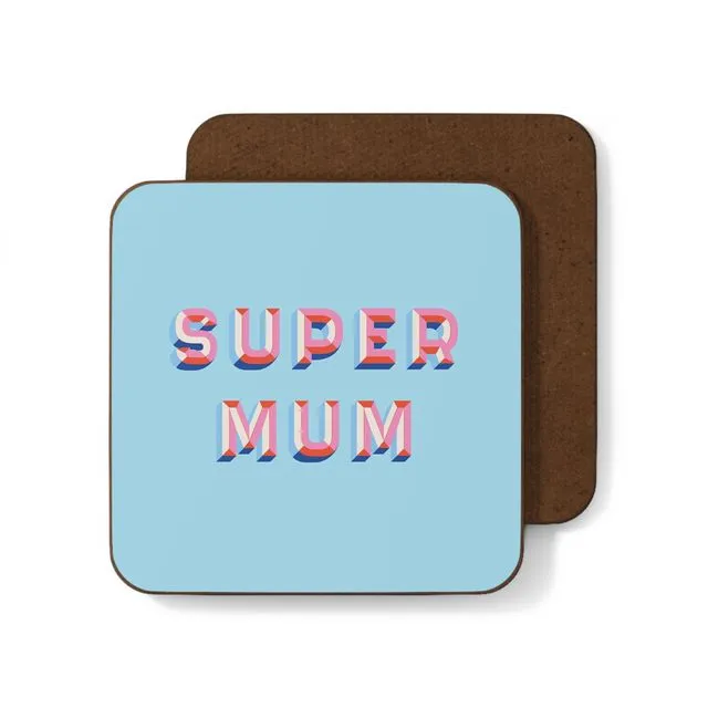 Super Mum Coaster Pack of 6