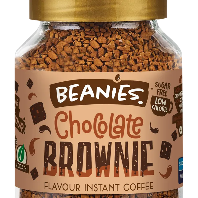Beanies Chocolate Brownie Flavoured Coffee 50g pack of 6