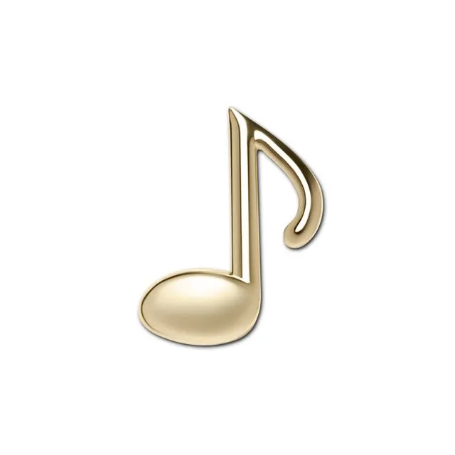 Enamel Pin "Golden Musical Note"