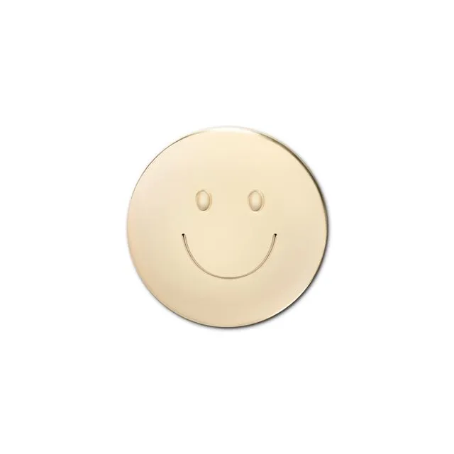 Enamel Pin "Golden Smiley Face"