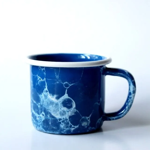 Bubble Collection Enamel Mug (Cobalt Blue)