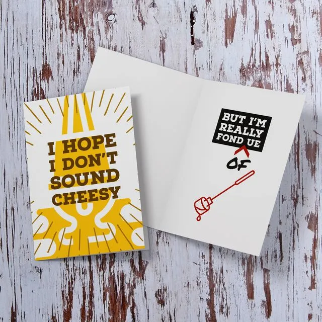 Friendship or love card for the cheese and wine lover!