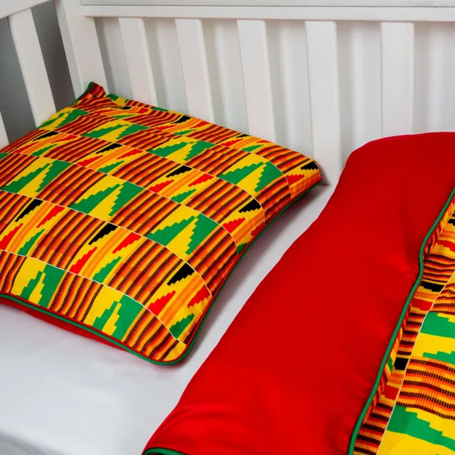 Bukulu | African print toddler duvet cover & pillowcase set