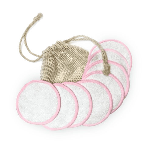 BeOnMe Reusable makeup remover pads in bamboo