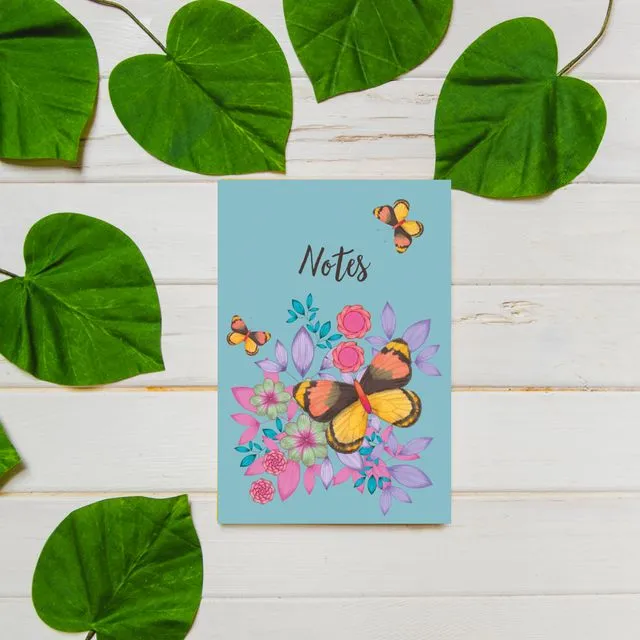 Butterfly Lined Pocket Notebook (A6)