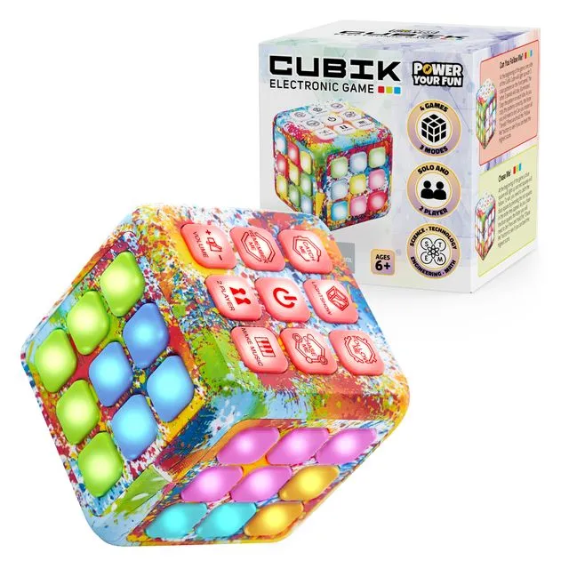LED Game Cube Tie Dye