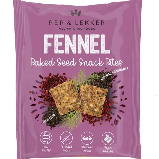 Fennel Baked Seed Snack Bites Case of 12 (30G each)