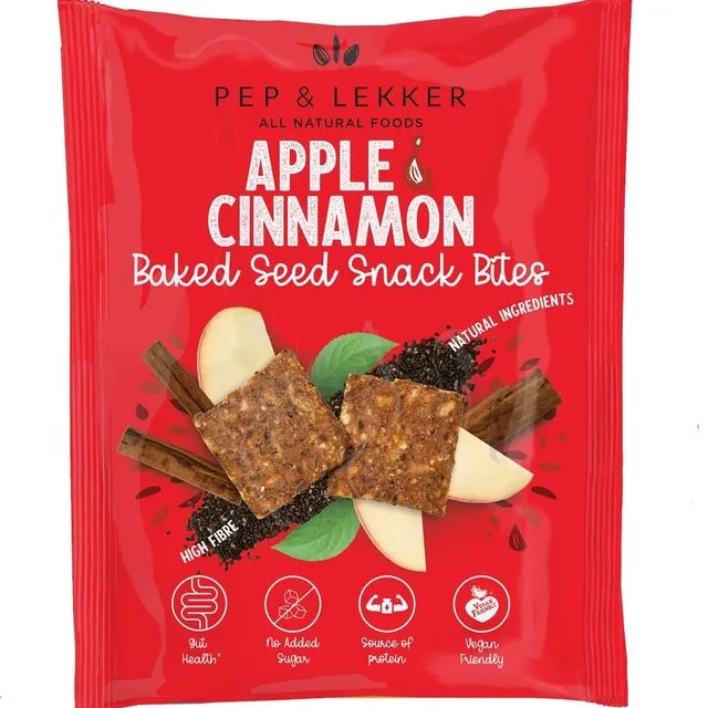 Apple & Cinnamon Baked Seed Snack Bites Case of 12 (30G each)