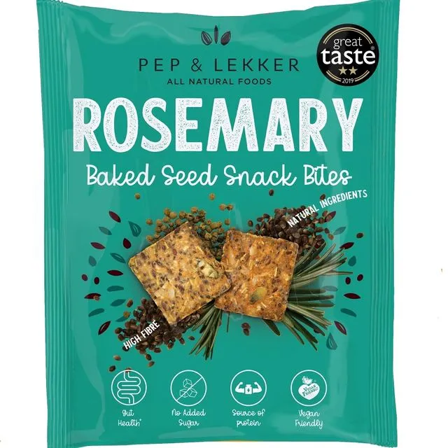 Rosemary Baked Seed Snack Bites Case of 12 (30G each)