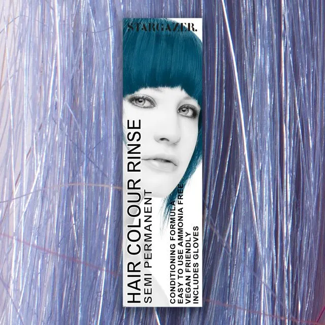 Stargazer Oceana Blue Semi Permanent Hair Dye, conditioning vegan cruelty free direct application hair colour