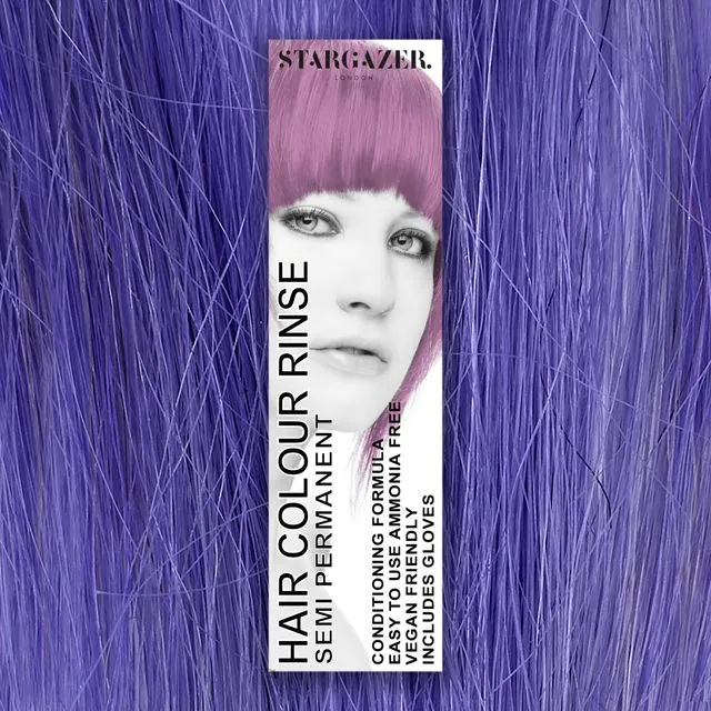 Stargazer Purple Semi Permanent Hair Dye, conditioning vegan cruelty free direct application hair colour