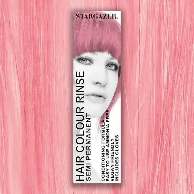 Stargazer Rose Pink Semi Permanent Hair Dye, conditioning vegan cruelty free direct application hair colour