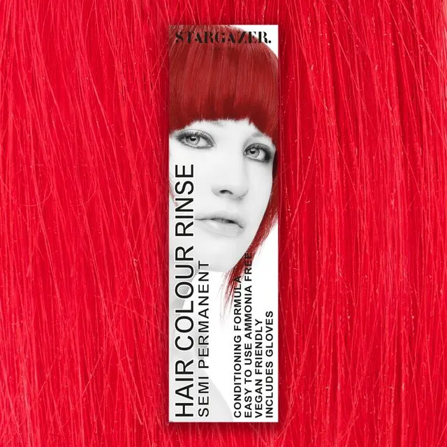 Stargazer Rouge Semi Permanent Hair Dye, conditioning vegan cruelty free direct application hair colour