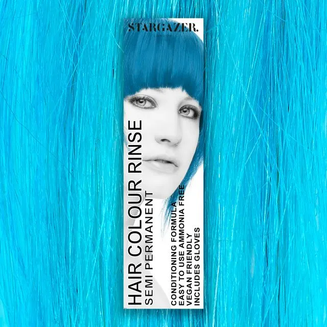 Stargazer Soft Blue Semi Permanent Hair Dye, conditioning vegan cruelty free direct application hair colour