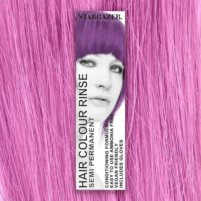 Stargazer Soft Cerise Semi Permanent Hair Dye, conditioning vegan cruelty free direct application hair colour