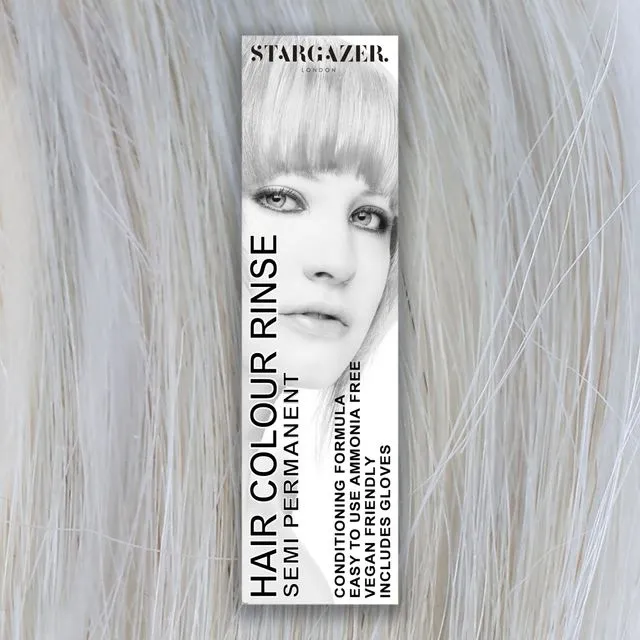 Stargazer White Toner Semi Permanent Hair Dye, conditioning vegan cruelty free direct application hair colour