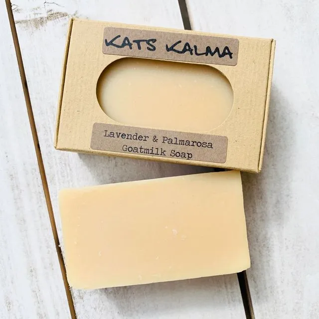 Natural Handmade Soap - Goatmilk with Lavender and Palmarosa