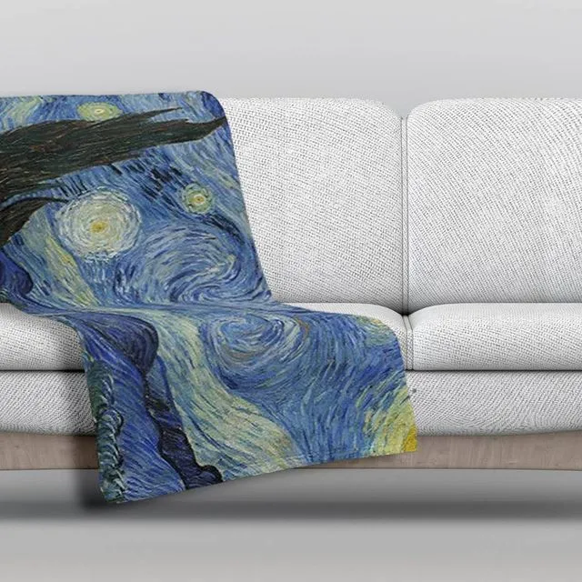 Art Inspired Throw Blankets - STARRY NIGHT