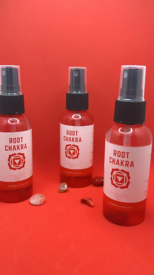Root Chakra Room And Body Spray, Infused With Red Jasper