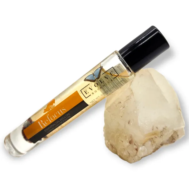 Gemstone Essential Oil Roll On - Refocus (Case pack of 3)