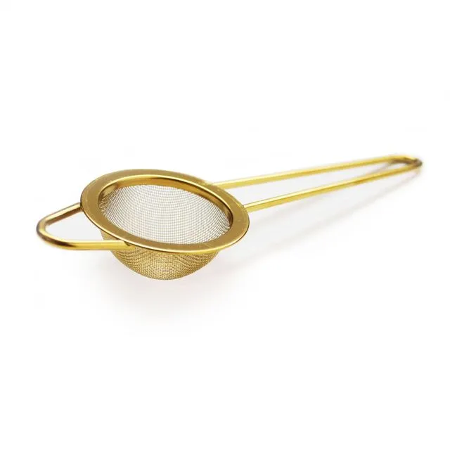 Small Matcha Sieve | Loose Tea Strainer | Sifter in Gold