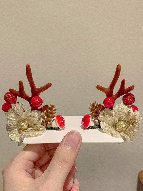 Christmas 10 Colors Handmade Elk Headwear-Style I