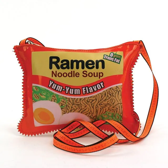 Ramen Instant Noodle Soup Crossbody Bag in Vinyl