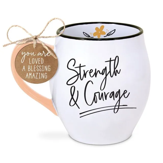 18801 Touch of Color: Strength & Courage Mug 18oz