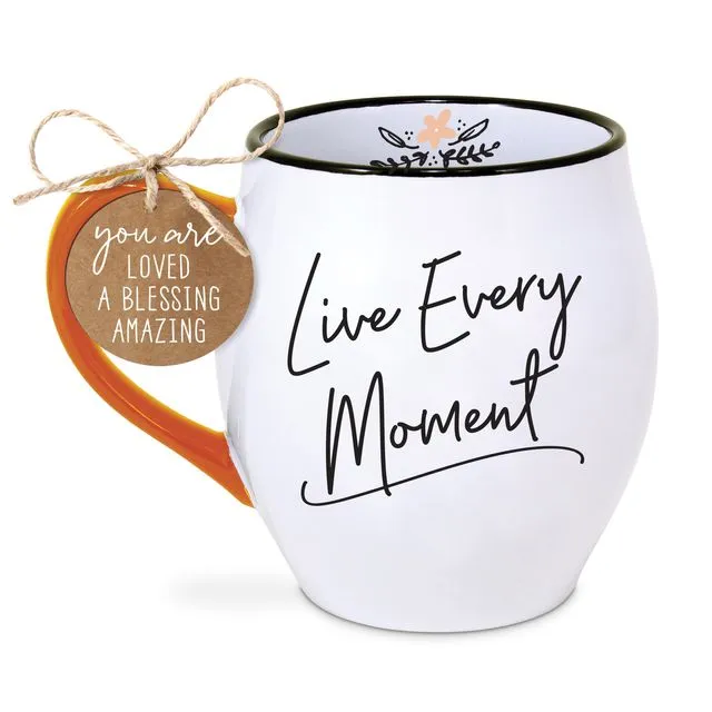 18800 Touch of Color: Live Every Moment Mug 18oz