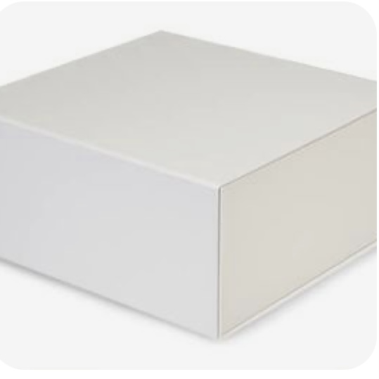 White Gloss Holiday Gift Box