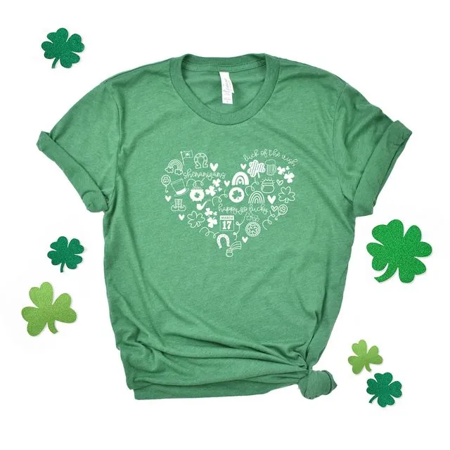 St.Patrick's Heart | Short Sleeve Crew Neck