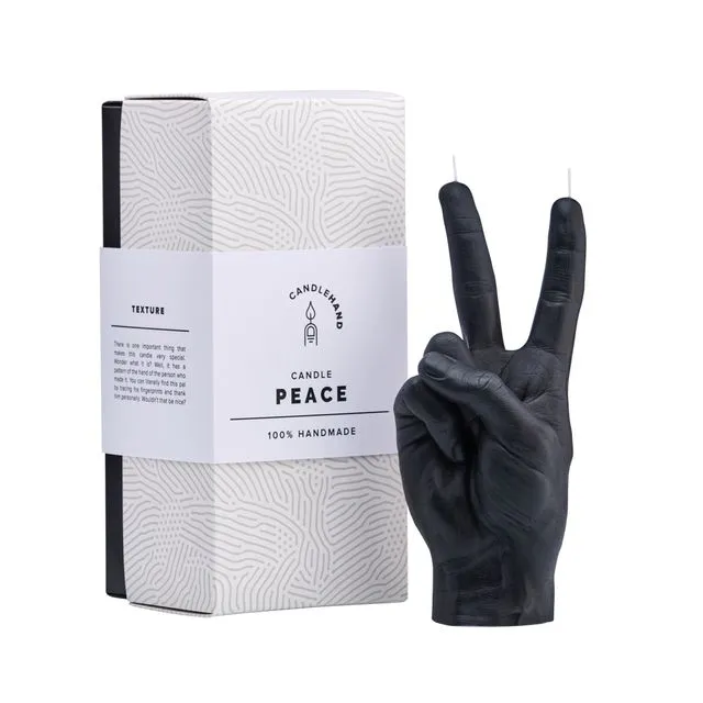 Candle Hand - Peace - Black