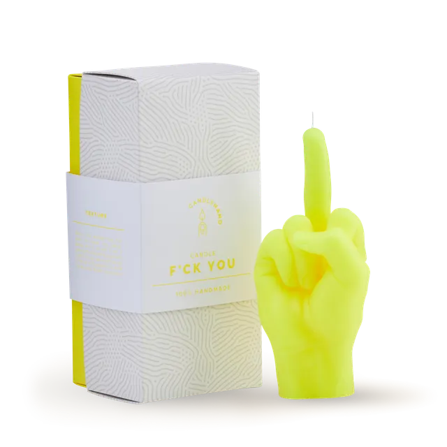 Candle Hand - F**k You - Neon Yellow