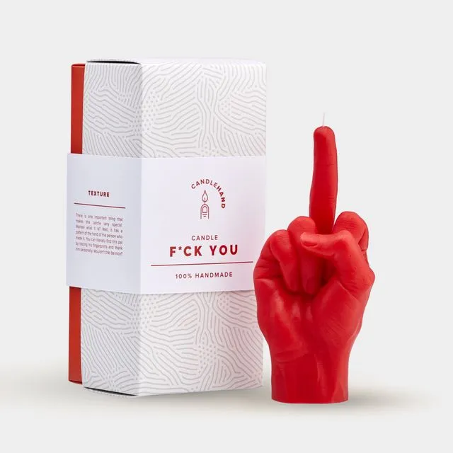 Candle Hand - F**k You - Red
