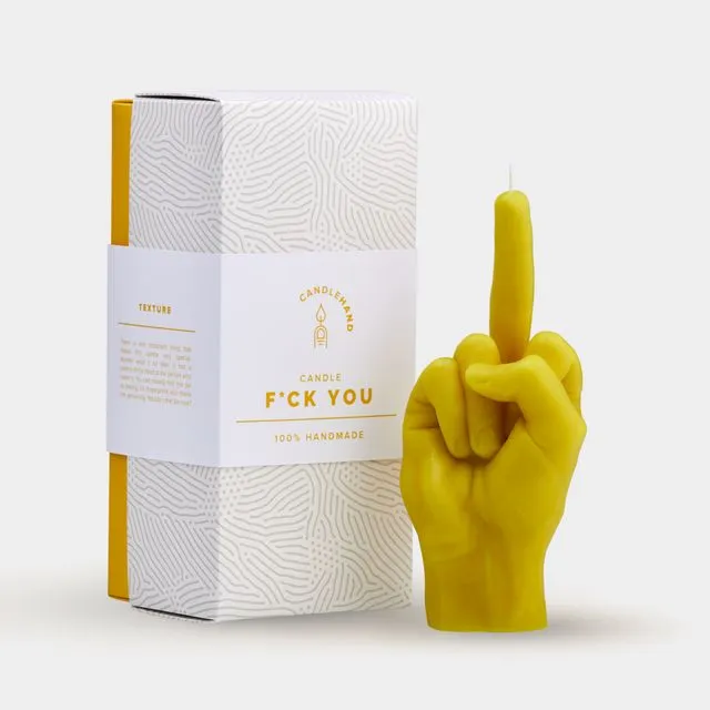 Candle Hand - F**k You - Yellow