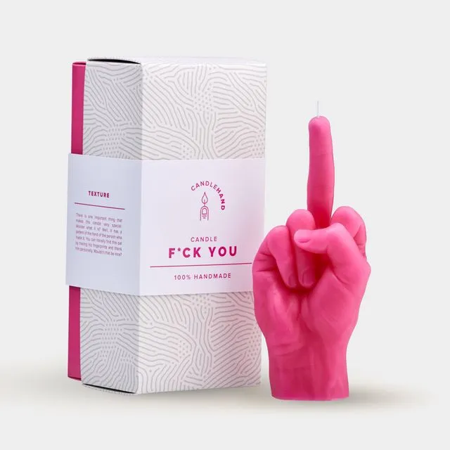 Candle Hand - F**k You - Pink